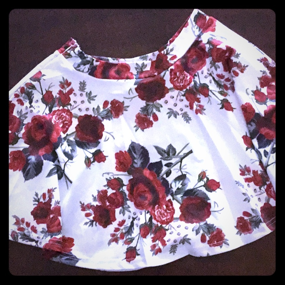 NWT girls floral skirt